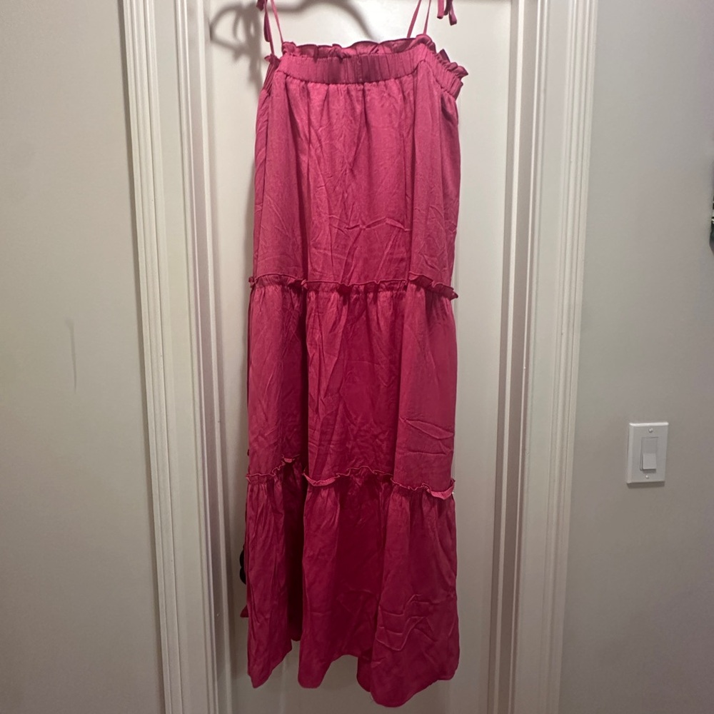 Pink Tiered Women's Skirt